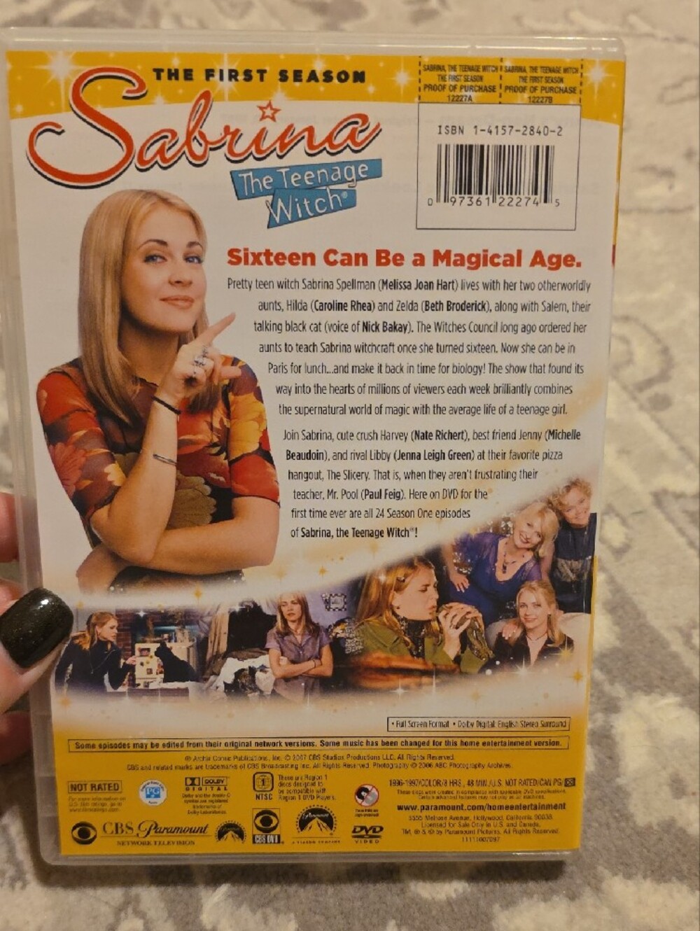 Disney Sabrina The Teenage Witch DVD - White, Red, Yellow, Black - Picture 2 of 2